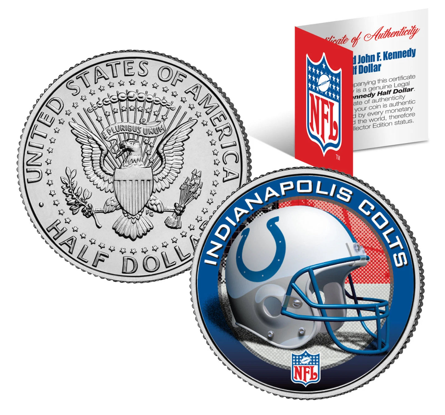 NFL HELMET LOGOS JFK Half Dollar US Football Coins OFFICIALLY LICENSED 32 TEAMS